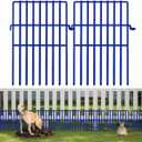 25 Panels Animal Barrier Fence, No Dig Fences 17in (H) X 27ft (L), Garden Fencing Animal Barrier for Dogs and Rabbits, Rustproof Metal Fence Border, Under Fences Barrier for Outdoor, Yard, Patio