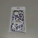Case Compatible with iPhone 14 Pro Max,Blue Leopard Print Phone case Design for Girl Women Boy Men,Dual-Layer Soft Silicone Scratch-Resistant Shockproof Phone Cover