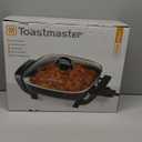 Toastmaster 12" Nonstick Electric Skillet - Deep Skillet Appliance with Glass Lid - Multipurpose Kitchen Cookware for Breakfast & More