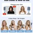 Farery Thermal Brush 1.5 Inch for Short to Medium Hair, Heated Round Curling Iron with 5 Heat Settings Up to 420F, Hot Styling Tool for Curls Bangs Volume Flips, Dual Voltage Travel