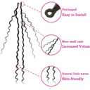 8 Packs Goddess Faux Locs Crochet Hair for Black Women, Long Goddess Locs Crochet Hair, Boho Style Locs, River Hair with Curly Ends (22Inch, 1B#, 8Packs)