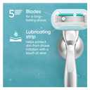 Gillette Venus Extra Smooth Women’s Razor Refills 5 Count, 5-Bladed Razor Cartridges for a Long-Lasting Shave, Razor Blades for Women