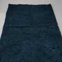 Yeaban Dark Teal Bathroom Rugs  Thick Chenille Bath Mats | Absorbent and Washable Bath Rug Non-Slip, Plush and Soft Rugs for Bathroom Floor, Shower, Sink - 24" x 36"