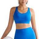 RUNNING GIRL Sports Bras for Women High Support,Racerback Supportive Molded Cup Sports Bra with Sewn in Pads (L)