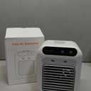 Portable Air Conditioners, 25W Rechargeable Mini Portable AC Unit 2 Cool Air Spray, Personal Cooling Fan with 2 Speeds, Small Room Air Conditioners for Bedroom, Office, Outdoor