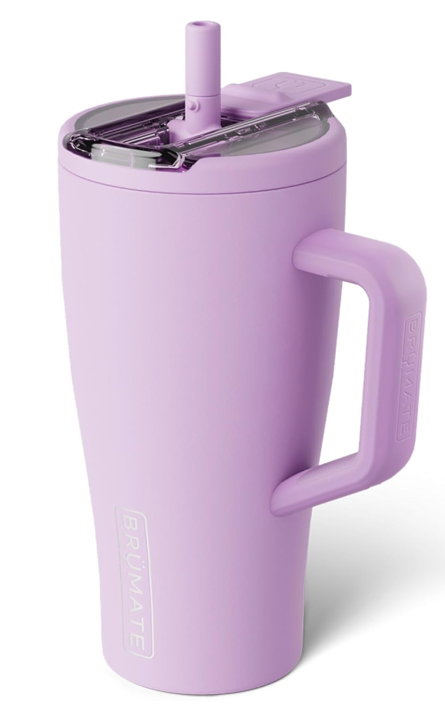 Era Flip 30oz Tumbler with 100% Leakproof Covered Straw Lid | Hygienic Covered Straw | Insulated Stainless Steel Water Bottle with Handle | Cup Holder Friendly | BPA-Free (Lavender)