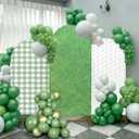 Moukeren 3 Pcs Golf Arch Backdrop Cover Golf Party Decorations Sports Theme Birthday Arch Cover 4ft, 5ft, 6ft Spandex Fitted Photo Props Backdrop for Birthday Party Decoration