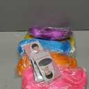 LOHO MAGICA 6 Pack Colored Wigs, Funky Colorful Wigs, Short Bob Hair Wig, Neon Party Wigs with Rimless Heart Sunglasses