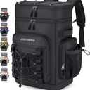 Insulated Cooler Backpack, 40L Leakproof Backpack with Double Compartments for Men & Women, Large Lunch Cooler for Camping, Beach, Travel, Picnic, Up to 48 Cans, Standard