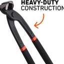 8.8 End Cutting & Rebar Tying Pliers  Heavy-Duty Tower Pincer for Wire Cutting, Nail Pulling & Ironwork, High-Frequency Hardened #55 Carbon Steel with Ergonomic Grip