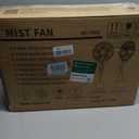 Misting Fan, 2026 Upgraded 4L Large Water Tank Mister Cooling Fan, 5 Speeds 3 Modes Misting Standing Fan, Floor Fan with Remote for Home, Bedroom, Patio, Outdoor Pcs, Medium
