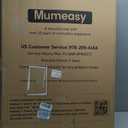 Mumeasy 36" High Extra Tall Dog Gate, 29.6"-40.5" Wide Pressure Mounted Tall Baby Gate for Dog, Auto Close Pet Gate with Door for Stairs,Doorways,House,White