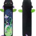 Mewaii Long Cat Plush 5 Sizes, 120% Extra Filling Giant Plushness Kids Body Pillow, Kawaii Cute Black Cat Stuffed Animals Plushies, Big Long Body Pillow Black Cat Plush Gift for Girls 53