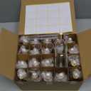 Tessco for you 20 Pack 3.4 oz Glass Dropper Bottles, 100 ml Glass Tincture Bottles with Eye Droppers with Funnel, Labels & Pipette for Essential Oil, Health, Personal Care & Beauty(Amber)