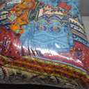 TISPLR Bohemian Full Comforter Set Soft Chic 3 Pieces Bedding Full Comforter Set Lightweight Exotic Red Teal Boho Mandala Colorful Vintage Comforter Bed Set for All Seasons