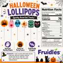 Fruidles Halloween Lollipop Suckers Candy, Spooky Candies, Great for Halloween Party Goody Bag Fillers, Individually Wrapped (12-Pack) (EXP 08/10/26)