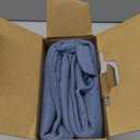 MIULEE Decorative Linen Pillow Covers 20x20 Inch  Boho Farmhouse Neutral Spring Couch Throw Pillows for Bed Pack of 2 Accent Modern Pillowcase Summer Sofa Livingroom Home Decor, Blue Ashes