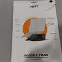 MOFT Invisible Laptop Stand for Desk, Stick-Free Tablet and Computer Stand with Dual-Angle, Foldable&Portable Laptop Riser Holder, Fits 13"+ Tablets & 15"+ Laptops, Jet Black (Non-Adhesive Version)