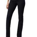 Lee Womens Ultra Lux Comfort with Flex Motion Straight Leg Jean (14, Black)