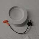 HALO RL Series 4 inch Recessed LED Retrofit Light Selectable CCT (2700K-5000K) and Selectable Lumens, Dim to Warm, Integrated LED Matte White, 600/900 Lumens