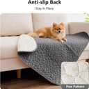 Waterproof Couch Cover for Dogs Washable, Anti-Slip Back Dog Bed Blanket Pet Chair Sofa Furniture Protector(52x82 Inches, Dark Grey)