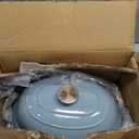 Enameled Oval Cast Iron Dutch Oven Pot with Lid, Bread Dutch Oven for Sourdough Bread Baking, Dutch Oven Bread, Bread Oven, 6QT, Seasalt