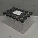 RELI. 24 PACK, 12 OZ Reusable Plastic Juice Bottles with Caps