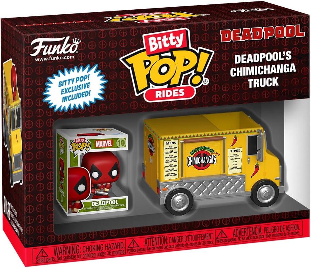 Funko Pop Bitty Ride: Marvel - Deadpool with Chimichanga Truck - Collectable Vinyl Figure - Gift Idea - Official Merchandise - Toys for Kids & Adults - Superheroes Fans - Model Figure for Collectors