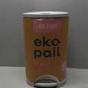 Diaper Dekor EKO MINI Diaper Pail, White, ONLY Eco-Friendly Diaper Pail Made with 70% Recycled Materials, Hands-Free: StepDropDone, Cost-Effective Refill System