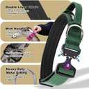 TSPRO Premium Dog Collars Tactical Dog Collar with Handle and Heavy Duty Quick-Release Metal Buckle Durable Thick and Adjustable for Medium to Large Dogs (Green L)