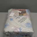 Blue Floral Rug 5x7 for Girls Bedroom or Nursery, Cute Bow Washable Area Rug, Ultra-Thin Non Slip Carpet for Kids Room, Dorm or Playroo