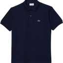 Lacoste Men's Original Cotton Pique Polo (X-Large, Navy Blue)