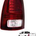 LED Tail Light Assembly Driver Side Compatible with Ram 1500 2500 3500 2013-2018 - Replaces 68093081AB Black Housing (Fits Factory LED Models Only)