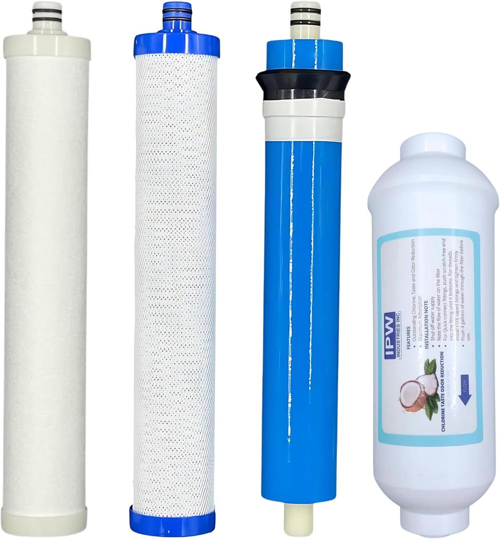Culligan AquaCleer AC-30 Reverse Osmosis System Compatible Replacement Cartridge, Filter, and Membrane - 4 Set