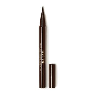 stila Waterproof Liquid Eye Liner, Stay All Day Makeup with Fine Brush Tip Lasting Satin Finish, Smudge-Proof & Transfer-Resistant (1 Count (Pack of 1), 02 Regular - Dark Brown)