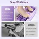 Portable Dual Foot Massage Roller, 12 Wheel Feet Massager Planta, Stress Relief and Improved Circulation, for Home and Office