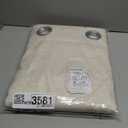 NICETOWN Natural Linen Curtains 84 inch Long 2 Panels Set, Grommet Top Thick Linen Burlap Semi Sheer Vertical Drapes Privacy Assured with Light Filtering for Bedroom/Living Room, W55 x L84