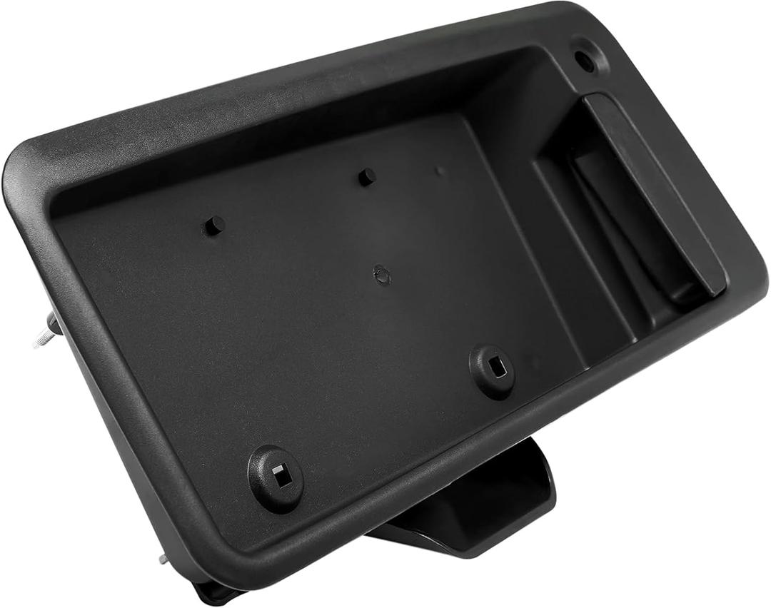 Rear Door Handle & License Plate Bracket Holder Housing for Chevy GMC Rear Right Cargo Door, Compatible with 1996-2015 Chevy Express GMC Savana 1500 2500 3500 Van Replaces 15269298 25866289