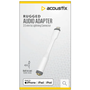 ACOUSTIC Rugger Audio Adapter 3,5 mm to Lightning Connector