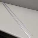 Shower Door Bottom Seal Strips 2PCS, 36 Inch Long Ultra Clear Vinyl Seal Strips with Sweep for 1/2"(12mm) Thick Frameless Glass Door, to Stop Water Leak