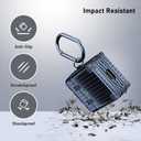 KOREDA Compatible with AirPods Case Cover, Funny Suitcase Design Case for Airpods 2nd Generation/1st Generation, Cute Fashion Protective Hard Case for Women Men with Keychain (Blue)