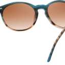 DUCO Polarized Sunglasses for Women Retro Round Women's Sunglasses Classic Vintage UV400 Shades DC1230