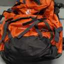 Bseash 60L Waterproof Hiking Camping Backpack with Rain Cover, Large Outdoor Sport Travel Daypack Rucksack for Climbing (Orange)