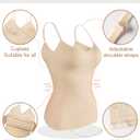 USEASY Camisole Slimming Compression Tank tops for women v neck Post Surgery Compression Tank Top Compression Women Beige L (Beige, L)