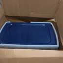IRIS USA XX-Large Side Entry Cat Litter Box, Open Top Extra Large Litter Box for Big Cats and Multi-Cat Households, High Sided Scatter Shield, Easy to Clean, 30" L x 20" W x 14" H, Navy