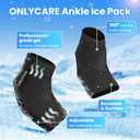 ONLYCARE Ankle Ice Pack Wrap for Swelling, Upgraded Gel Ice Pack Reusable, Hot Cold Therapy, Cold Pack for Sprained Ankle Injuries, Achilles Tendonitis, Plantar Fasciitis