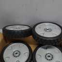 9" Replacement Lawn Mower Wheel Kit (2X Front Drive Wheels 44710-VH7-010ZA + 2X Rear Wheels 42710-VH7-010Z) for Honda HRR216 HRX217 Mower