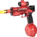 Electric Water Gun for Adults & Kids, Automatic Water Guns High Capacity 500+, Water Squirt Guns, Long Range Water Pistol Blaster Soaker,Summer Pool Toys (Ice Blaster Water Gun-Red)