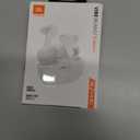 JBL Vibe Beam - True Wireless JBL Deep Bass Sound Earbuds, Bluetooth 5.2, Water & Dust Resistant, Hands-free call with VoiceAware, Up to 32 hours of battery life (White)