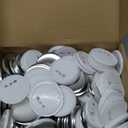 100 Sets 3 inch / 75mm Button Maker Supplies, Buttons Supplies for Custom Buttons & Badges, Metal Covers, Plastic Backs& Clear Film for Button Maker Machine, Badge Button Press